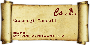 Csepregi Marcell névjegykártya