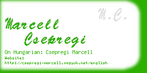 marcell csepregi business card